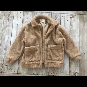 I.am.gia Teddy bear brown beige oversize jacket xs